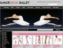 Tablet Screenshot of dancewearballet.com